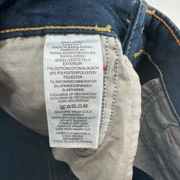 True Religion Jeans Womens 29 Becca Mid Rise Flap Bootcut Dark Washed Denim Blue - Picture 10 of 13